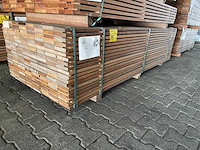 Guyana teak planken geschaafd 2450x120x21mm (151x) - afbeelding 4 van  4
