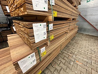 Guyana teak planken geschaafd 2500-3000x90x16mm (207x) - afbeelding 4 van  4