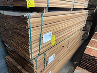 Guyana teak planken geschaafd 2750x90x21mm (149x) - afbeelding 4 van  4