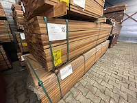 Guyana teak planken geschaafd 2750x90x25mm (109x) - afbeelding 4 van  4