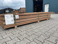 Guyana teak planken geschaafd 3000-3500x90x16mm (208x) - afbeelding 2 van  4