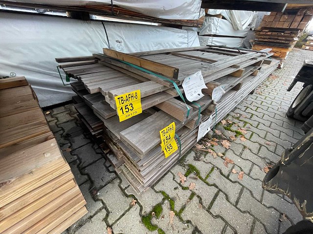 Guyana teak planken geschaafd 3050x40x27mm (26x) - afbeelding 2 van  3