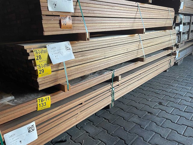Guyana teak planken geschaafd 3050x90x21mm (74x) - afbeelding 4 van  4