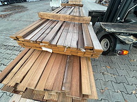 Guyana teak planken geschaafd 3650x70x27mm (55x) - afbeelding 1 van  3
