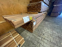 Guyana teak planken geschaafd 4550x90x25mm (60x) - afbeelding 4 van  4