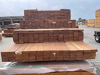 Guyana teak planken geschaafd 4600-4900x70x27mm (140x) - afbeelding 2 van  3