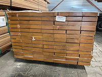 Guyana teak planken geschaafd 4900x140x38mm (42x) - afbeelding 3 van  4