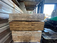 Guyana teak planken geschaafd gevingerlast 3000x90x27mm (74x) - afbeelding 3 van  3