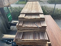 Guyana teak regels fijnbezaagd 3650-4000x50x31mm (84x)