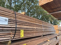 Guyana teak regels fijnbezaagd 4300-4600x50x31mm (222x) - afbeelding 2 van  3