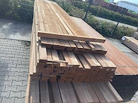 Guyana teak regels fijnbezaagd 4600-5200x80x31mm (204x)