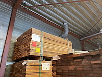 Guyana teak vlonderplanken 1550x145x21mm (161x) - afbeelding 4 van  4