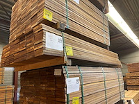 Guyana teak vlonderplanken 2150x145x21mm (89x) - afbeelding 4 van  4