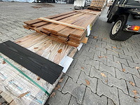 Guyana teak vlonderplanken b-fix 3950x145x21mm (29x) - afbeelding 2 van  2