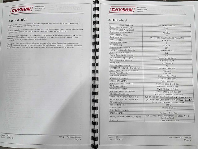 Guyson - 2019 - orbit 600 - natstraalmachine - afbeelding 3 van  7