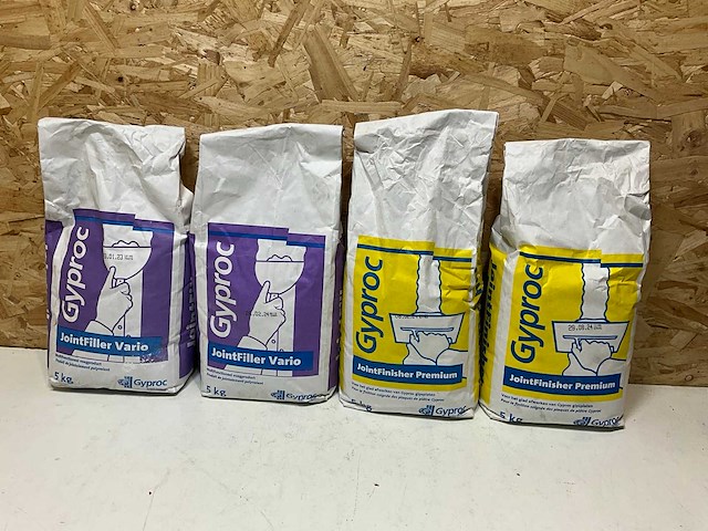 Gyproc gatenvuller en finish gips 5 kg (4x) - afbeelding 1 van  5
