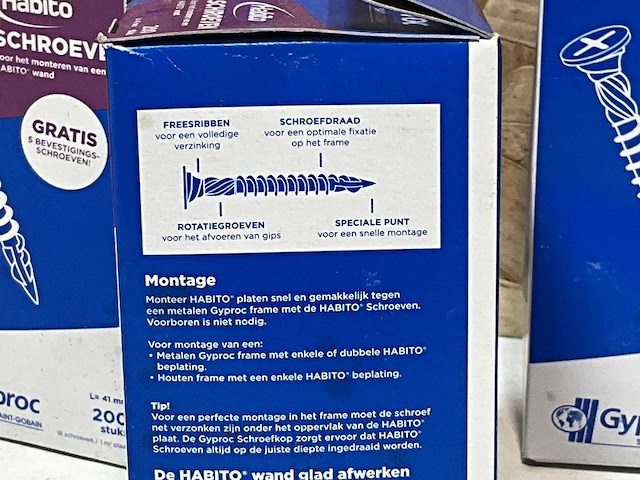 Gyproc habito schroef 41mm (1400x) - afbeelding 3 van  3