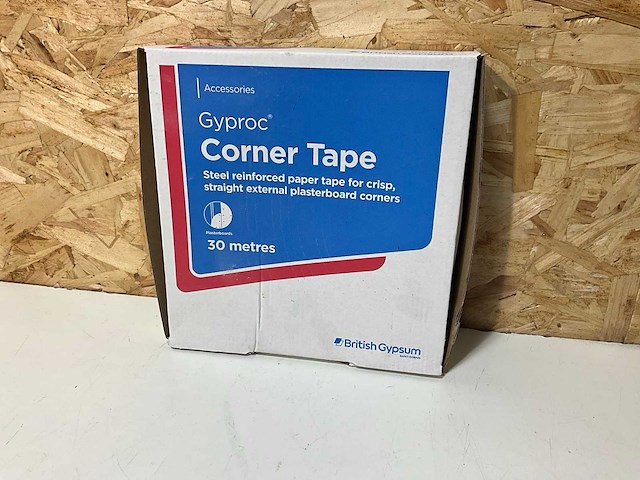 Gyproc staal versterkt hoektape (4x) - afbeelding 1 van  6