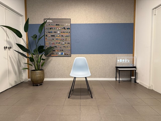H-base eetkamerstoel vitra, dsx, ice grey - afbeelding 1 van  9