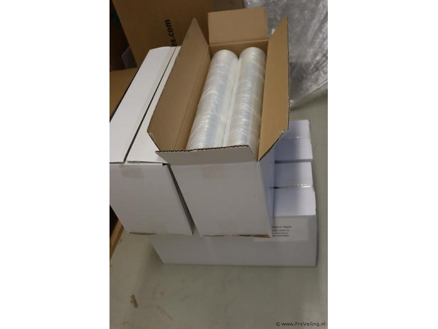 H-stretch rigid handstretchfolie 450x0,009mm - 4 dozen á 6 rollen - afbeelding 1 van  3