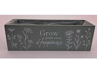 Ha houten plantenbak groen t25x15 (7792x) - afbeelding 1 van  1