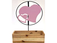 Ha laser cut metal heart frame t23x9 (1832x) - afbeelding 1 van  1