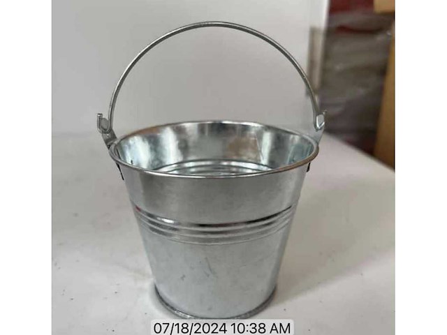 Ha zinc bucket w/handle t9.3 (6960x) - afbeelding 1 van  1