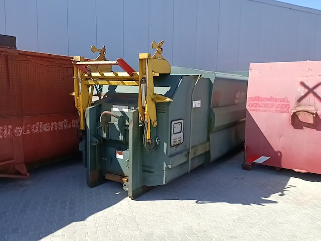 Haakarm afzet perscontainer, kiggen, pd731, groen, 2001 - afbeelding 1 van  7