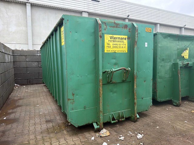 Haakarm afzetcontainer (met inhoud) - afbeelding 1 van  6