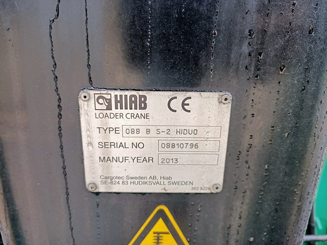 Haakarm container, ktk, met hiab xs 088 hiduo laadkraan, 2013 - afbeelding 18 van  20