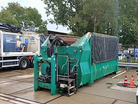 Haakarm container, ktk, met hiab xs 088 hiduo laadkraan, 2013