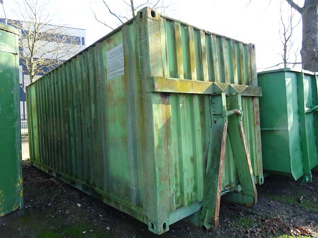 Haakarm gesloten afzetcontainer - afbeelding 1 van  5