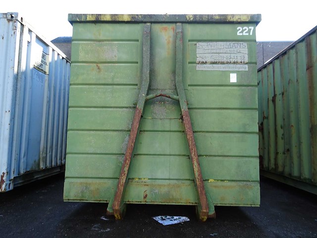 Haakarm gesloten afzetcontainer - afbeelding 2 van  3