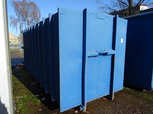 Haakarm gesloten afzetcontainer - afbeelding 2 van  4