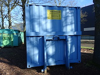 Haakarm gesloten afzetcontainer - afbeelding 2 van  4