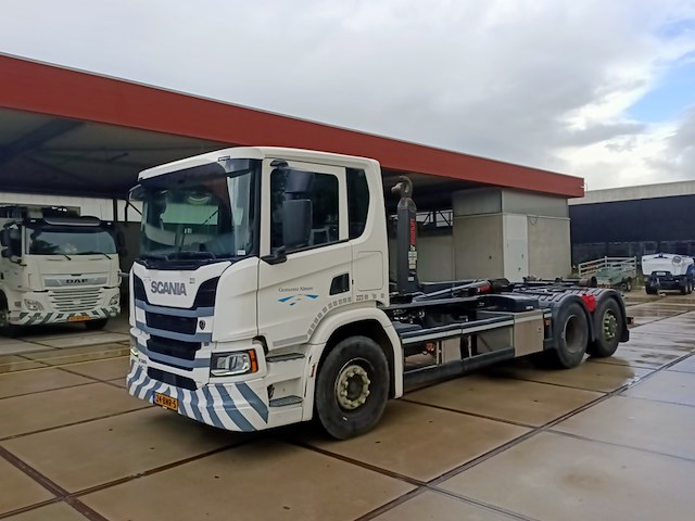 Haakarm, scania, p320 6x2 met haakarm hiab 26t, 2019 - afbeelding 15 van  30
