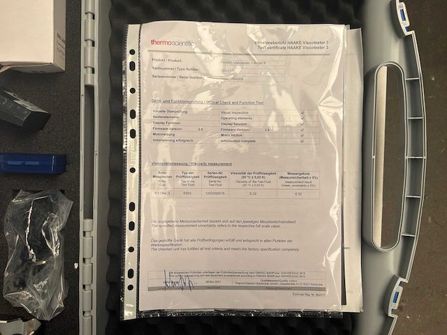 Haake - viscometer 3r - various measuring tools - 2021 - afbeelding 5 van  5