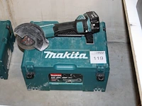 Haakse accu slijptol makita dga504 met accu en kunststoffen koffer