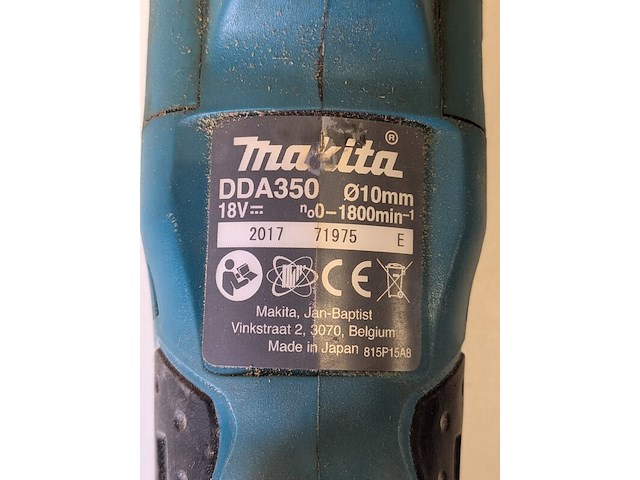 Haakse boormachine en schroefmachine makita, ddf484, dda350 - afbeelding 2 van  12