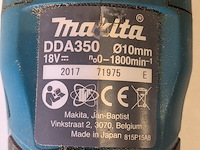 Haakse boormachine en schroefmachine makita, ddf484, dda350 - afbeelding 2 van  12