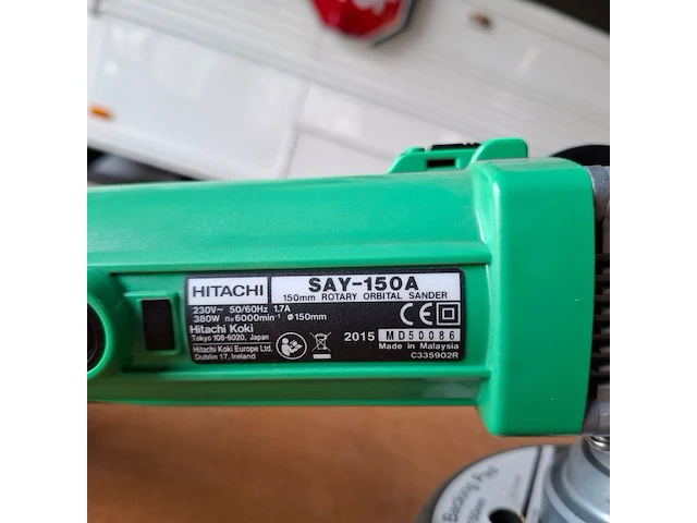 Haakse schuurmachine hitachi, say-150a, bouwjaar 2015 - afbeelding 4 van  5