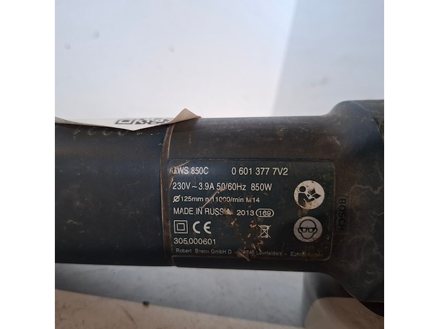Haakse slijper - 125mm - 230v, bosch, gws 850 c, 2013 - afbeelding 4 van  6