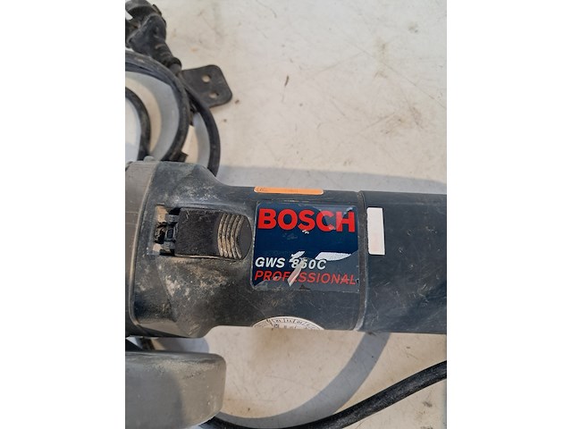 Haakse slijper - 125mm - 230v bosch, gws 850 c, bouwjaar 2011 - afbeelding 10 van  12