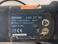 Haakse slijper - 125mm - 230v bosch, gws 850 c, bouwjaar 2011 - afbeelding 11 van  12