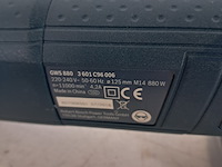Haakse slijper - 125mm - 230v bosch, gws 880, bouwjaar 2018 - afbeelding 10 van  12