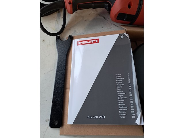 Haakse slijper - 230mm - 230v - hilti hilti, ag 230-24d, bouwjaar 2021 - afbeelding 4 van  7
