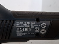 Haakse slijper 125mm accu 18v-li bosch, gws 18v-li, bouwjaar 2018 - afbeelding 3 van  8