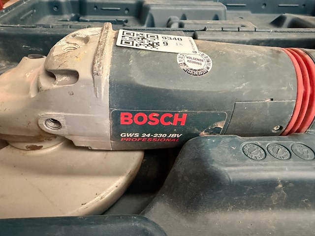 Haakse slijper 230 mm in koffer, bosch professional gws 24-230 jbv - afbeelding 3 van  6