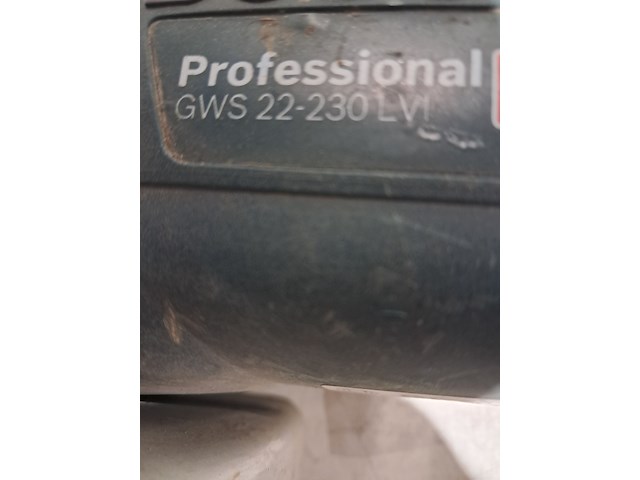 Haakse slijper 230mm 230v ~ bosch, gws 22-230 lvi, bouwjaar 2017 - afbeelding 6 van  6