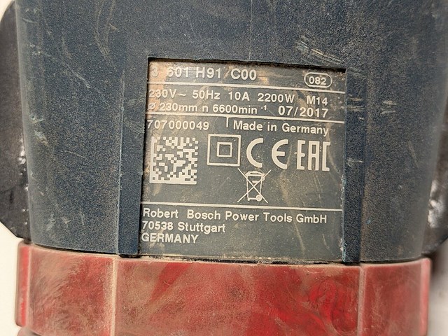 Haakse slijper 230mm 230v ~ bosch, gws 22-230 lvi, bouwjaar 2017 - afbeelding 4 van  6